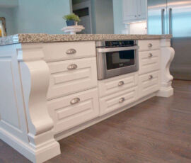 White island with large corbels