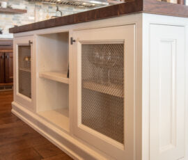 Inset frame with wire doors